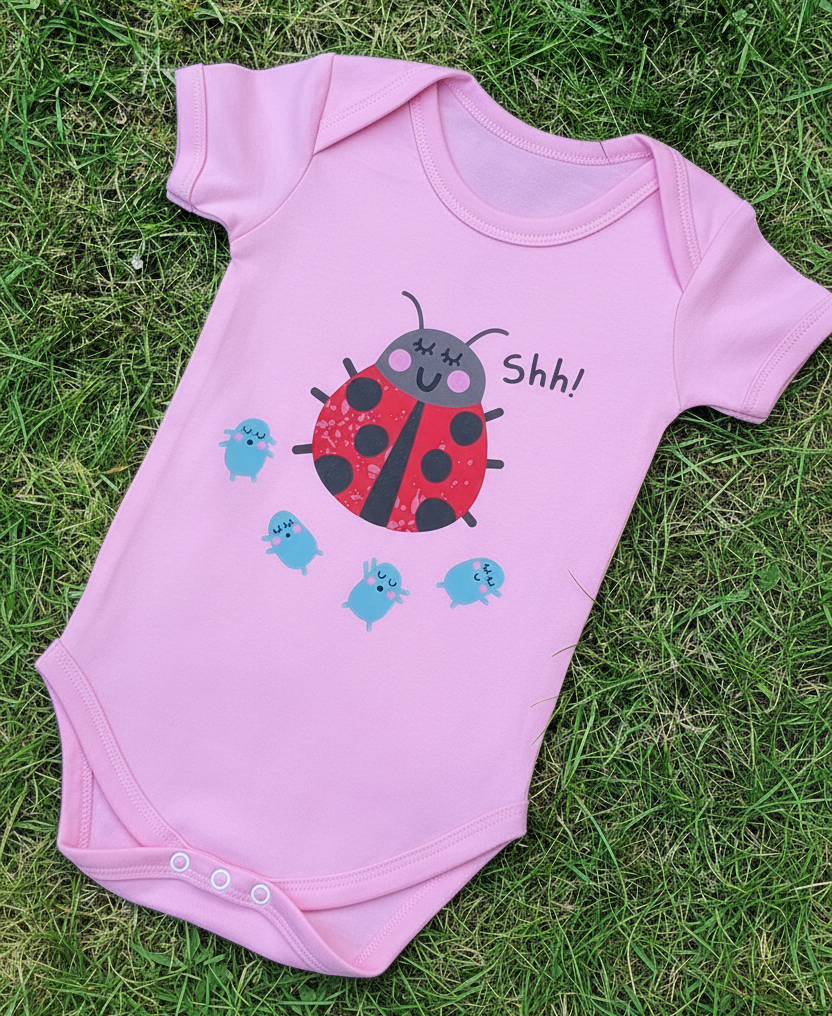 Babygrow Ladybird Shh!