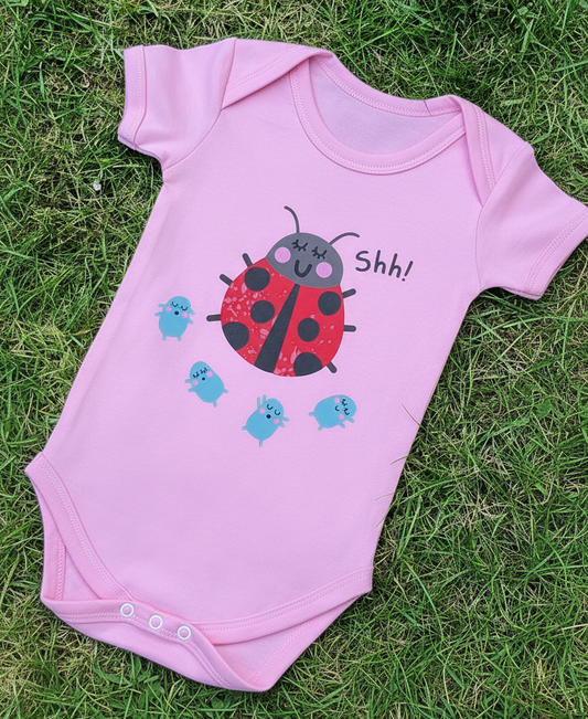 Babygrow Ladybird Shh!