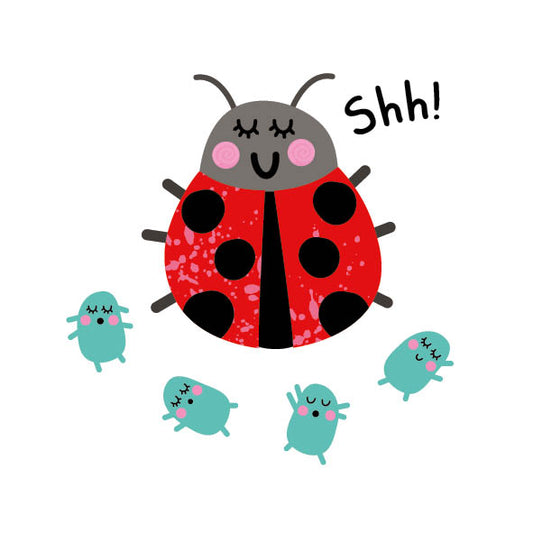 Babygrow Ladybird Shh!